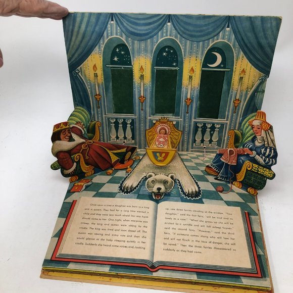 VINTAGE SLEEPING BEAUTY POP-UP BOOK Kubasta 1961 - Picture 3 of 13